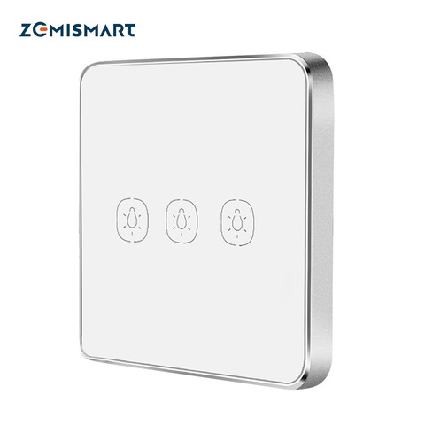 Zemismart Wireless Switch Work with Tuya Hub One Two Three Gangs Touch Switches Sticker ► Photo 1/5