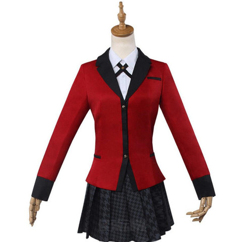 Anime Kakegurui Cosplay Jabami Yumeko Costumes Full Set Japan Schoo