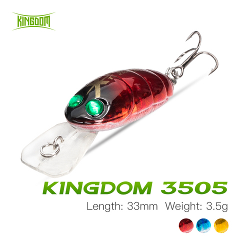 Kingdom Insect Fishing Lure 33mm 3.5g Floating Cicada  Hard Crankbait Fishing Wobblers For Bass Carp Perch Pike Trout Fishing ► Photo 1/1