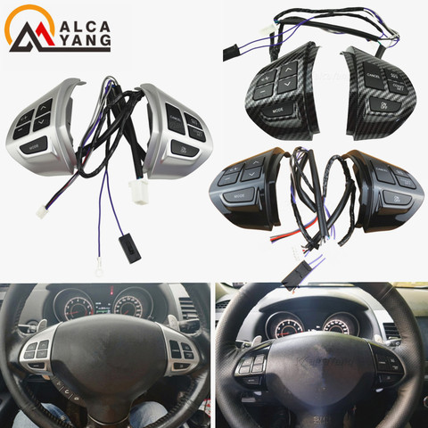 Car -styling buttons FOR Mitsubishi ASX Multi-function Car steering wheel control buttons with cables Free shipping ► Photo 1/6