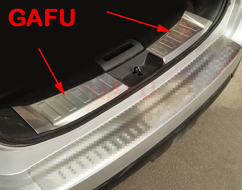 For Nissan X-Trail T32 2014-2022 Car Rearguards Stainless Steel Rear Bumper Trunk Fender Sill Plate Protector Guard Covers trim ► Photo 1/4