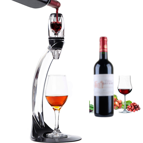 Professional Red Wine Decanter Pourer With Filter Stand Holder Vodka Quick Air Aerator For Home Dining Bar Essential Set ► Photo 1/6