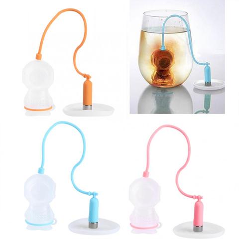 Silicone Tea Bags Infuser Diffuser Loose Leaf Strainer Herbal Spice Filter Diver