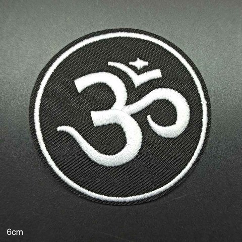 Similar to 30 Logo Iron On Embroidered Clothes Cheap Ironing Patches For Clothing Jeans backpacks Wholesale Hindu OM ► Photo 1/2