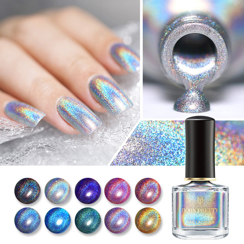 BORN PRETTY Deluxe  Nail Polish Shinny Laser Glittering Shimmer Colorful 6ml Nail Art Varnish ► Photo 1/6