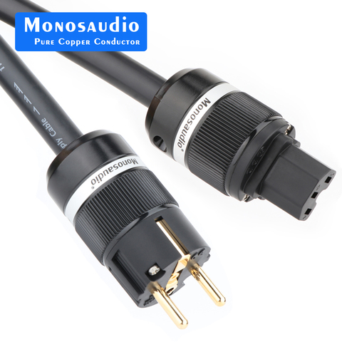 Monosaudio P901 multiple Hi-OFC copper EUR power cable, pure copper Schuko Standard AC supply wire European Power Cords ► Photo 1/6