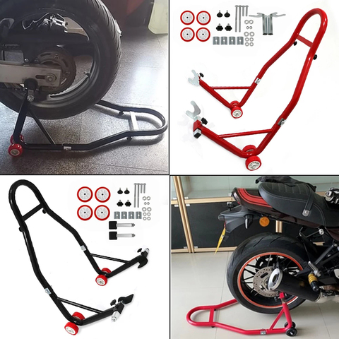 Universal Motorcycle Rear Wheel Support Stand Auto Aheel Support Frame Tire Repairing Tool Motorbike Stands Swingarm Spool Lift ► Photo 1/6