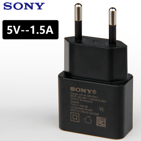 Original Wall Charger For Sony Xperia Z4 Z3 Compact Z3 mini Z3 Z1 mini Z1 Compa Z2 ZL 2 Z3 Neo SO-01F M55W L55T Micro USB  Cable ► Photo 1/6