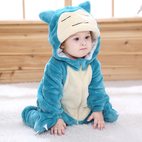 Newborn Baby Clothes Boy Girl Romper Baby Snorlax Onesie Cosplay  Ropa Bebe Rompers Infant Onesie Winter Soft Outfit Clothing ► Photo 1/6