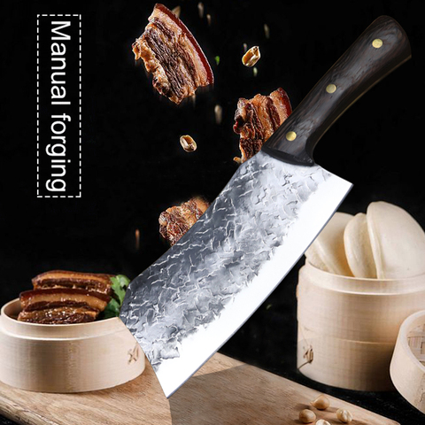 PEGASI Three times knife kitchen household knife bone knife chef knife stainless steel meat knife bone knife chef ► Photo 1/5