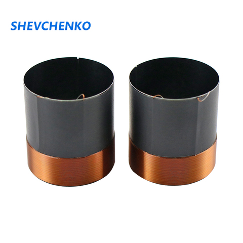 35.5MM Bass Voice Coil Black Aluminum Skeleton Copper Wires 100W-250W High Power Voice Coil For Speaker Accessories 6-8OHM 2pcs ► Photo 1/6