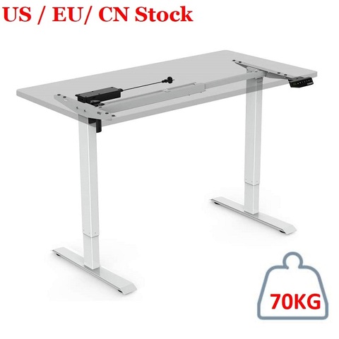 Height Adjustable Electric Standing Desk Electric Motor Lift Desk Two-Stage Automatic Stand Up Desk with Memory Smart Keyboard ► Photo 1/6