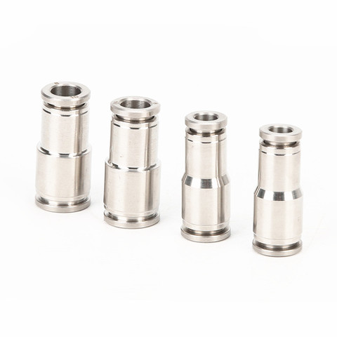 304 Stainless Steel 6-4mm 8-6mm 10-8mm 12-10mm 14-12mm 16-12mm Tube Sizes Pneumatic Reducer Union Quick Straight Connector ► Photo 1/5