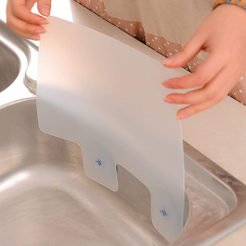 Kitchen Organizer Shelf  Wall Shelf Sucker Splash Water Baffle Pool Board Kitchen Rack Bathroom Accessories Sink Shelf ► Photo 1/6