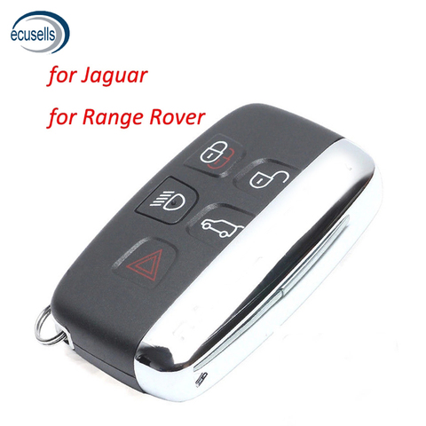 4+1 Buttons Remote Key Shell Case Fob 5 Button for-Land Rover Range Rover Sport LR4 With Words for-JAGUAR XJ XJL XF ► Photo 1/6