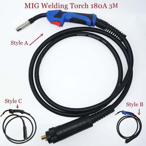 180A MIG Welding Torch 15AK Torch MAG Gun 3m(10ft) Air-cooled Euro Style MB 15AK MIG Torch ► Photo 1/6