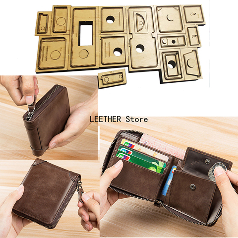 New Japan Steel Blade Die Cutter Leather Template Passport Wallet Gift for man Passport Holder Punch Hand Tool Cut Knife Mould ► Photo 1/6