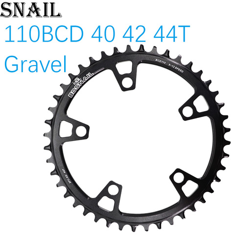Snail Chainring Round 110 BCD for force red rival s350 s900 40 42 44T Tooth Road Bike for sram cx gravel q ► Photo 1/6
