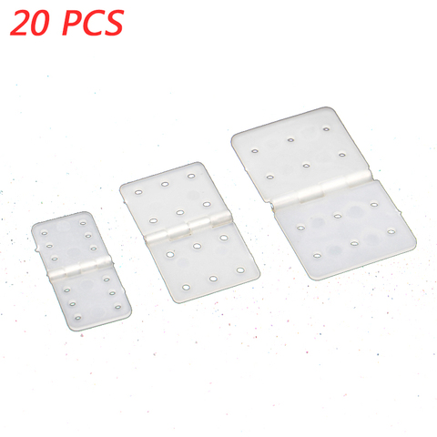 20PCS RC Model Plane Aircraft Plastic Hinges Pinned For Fixed-wing Plane Aileron Hinge Connection ► Photo 1/6