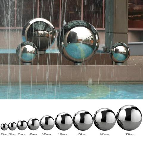 19mm~300mm 304 Stainless Steel Ball High Gloss Sphere Mirror Hollow Ball For Home Garden Decoration Supplies Ornament ► Photo 1/6