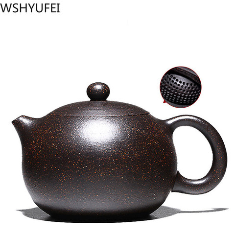 Yixing tea pot Boutique purple clay xishi Teapot Ore beauty kettle Master handmade Teaware Tea ceremony 188 ball hole filter ► Photo 1/5