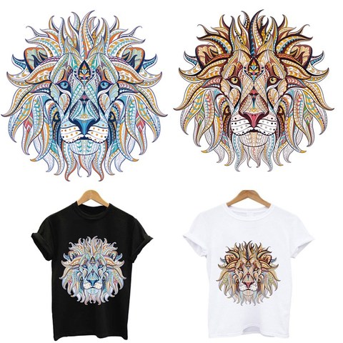 Hot applications for clothing iron on t-shirt thermo-stickers stripes  patches for clothes lion patch stripe Thermal Stickers ► Photo 1/6