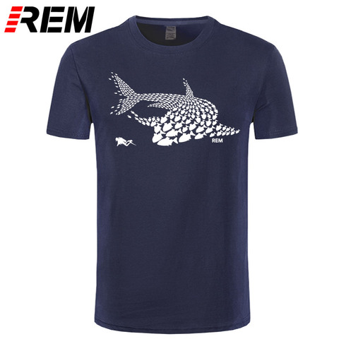 Diving Fish Shark Diver diver tank mask funny Birthday Gift tshirt T-SHIRT Cool Casual pride t shirt men Unisex Fashion tshirt ► Photo 1/6