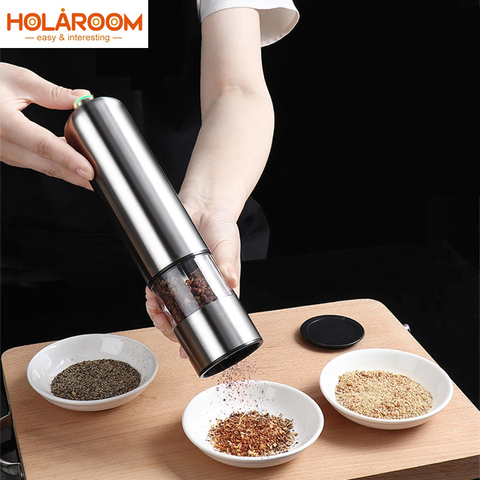 1PC Stainless Steel Spice Salt and Pepper Grinder Kitchen Portable