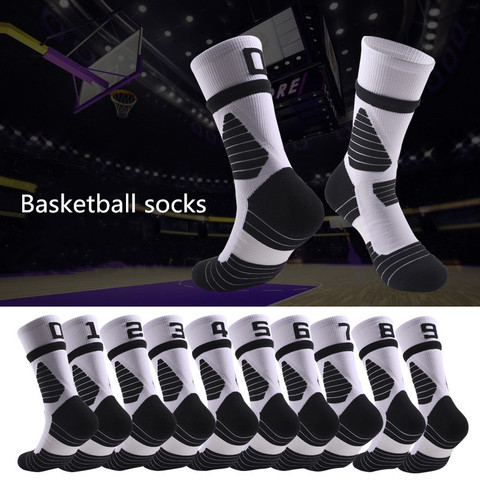 Numeral Number Professional Sport Socks Basketball Fitness Tennis Running Breathable Quick Dry Cotton Elite Socks for Men Women ► Photo 1/6