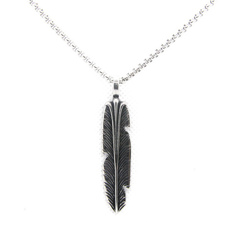 Support Dropship 2022 New Design feather Pendant 316L Stainless Steel Fashion Jewelry trendy street fashion Pendant ► Photo 1/1