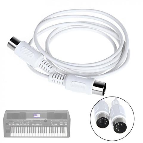 1.5m/4.9ft 3m/9.8ft MIDI Extension Cable 5 pin male to 5 pin male Electric Piano Keyboard Instrument PC Cable MIDI cable ► Photo 1/6