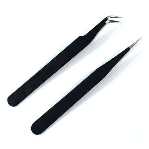 Stainless Steel Eyebrow Tweezers for Make Up 2022 Black Multipurpose Tweezers Tools for Nail Art Decoration ► Photo 1/4