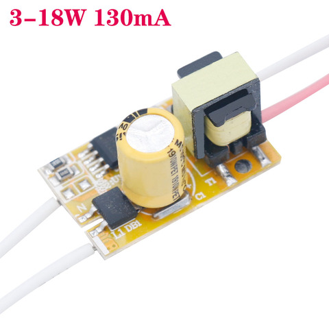 LED Driver 3-18W 130mA Power Supply Constant Current Output30-160V Lighting Transformers For Fluorescent Tube T5 T8T 10 ► Photo 1/6