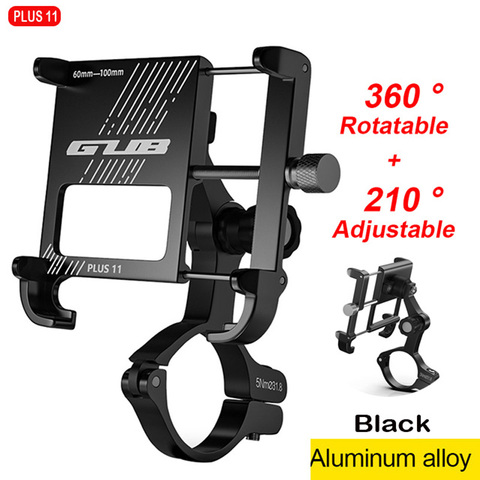 GUB Plus 11 360 Rotating Bicycle Mobile Phone Holders Stands Aluminum Motorcycle phone holde Bike Handlebar Mobile phone stents ► Photo 1/6