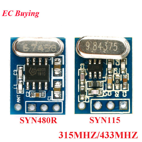 SYN115 SYN480R 315MHZ 433MHZ Transmitter Receiver Wireless Module ASK/OOK Transmitter Receiver Board For Arduino ► Photo 1/6