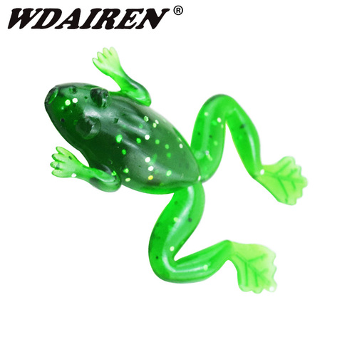 5Pcs Fishing Frog Soft Lures Sea 5cm 3g Pesca Swimbaits Artificial Silicone Bait Saltwater/Freshwater Surface Spinnerbait Tackle ► Photo 1/6