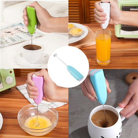 1PC Milk Blender Coffee Blender Milk Frother Electric Handheld Egg Mixer Mini Shaker Egg Beater Practical Kitchen Accessories ► Photo 1/6