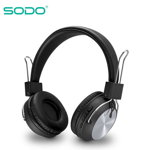 SODO SD-1001 Bluetooth Headphone On-Ear Wired Wireless Headphones Foldable Bluetooth 5.0 Stereo Headset with Mic Support TF Card ► Photo 1/6