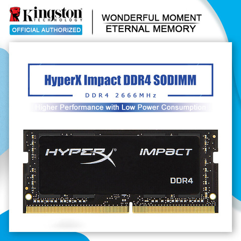 Original Kingston HyperX Impact 8GB 16GB DDR4 2666MHz Laptop RAM Memory CL15 SODIMM 1.2V 260-Pin notebook Internal Memory ► Photo 1/6