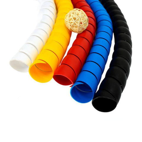 2meters  8mm Line Organizer Pipe Protection Spiral Wrap Winding Cable Wire Protector Cable Sleeve Cover Tube ► Photo 1/6