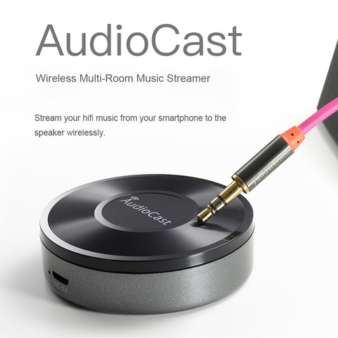 Wireless Wifi Music Audio Streamer Receiver Audiocast M5 DLNA Airplay Audio Music Adapter Multi Room Streams ► Photo 1/6
