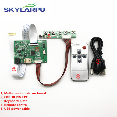 skylarpu 30PIN LCD Controller driver board 1HDMI EDP work for screen resolution 1920*1200 1920*1080 1600*900 1366*768 1280*800 ► Photo 1/5