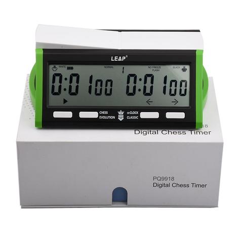 LEAP PQ9918 Digital Chess Clock with USB Charge Multifunctional Board Game Backgammon Set Count Up Down Chess Alarm Timer ► Photo 1/6