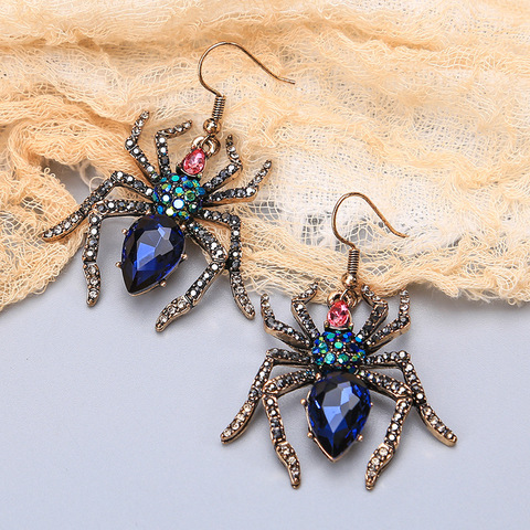 Fashion New Insect Luxury Spider Drop Earrings for Women  3D Animal Dangle Earrings Jewelry Europe and America ► Photo 1/6