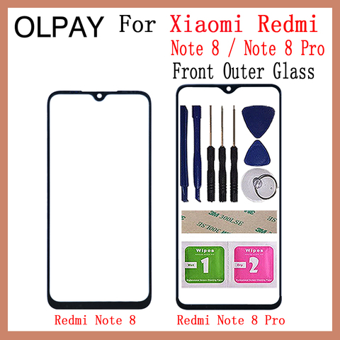 LCD Front Outer Glass For Xiaomi Redmi Note 8 Note8 Front Outer Glass Redmi Note 8 Pro Touch Screen Panel Replacement Parts ► Photo 1/5