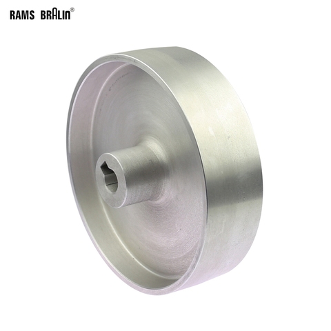 200*54*24/19mm Fully Aluminum Belt Grinder Running Wheel Roller Driving Wheel with 10*6mm Key Slot ► Photo 1/4