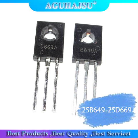 10PCS 5Pair 2SB649AC 2SD669AC TO-126 2SB649 2SD669 (5pcs B649 2SB649 + 5PCS D669 2SD669) TO-126 ► Photo 1/1