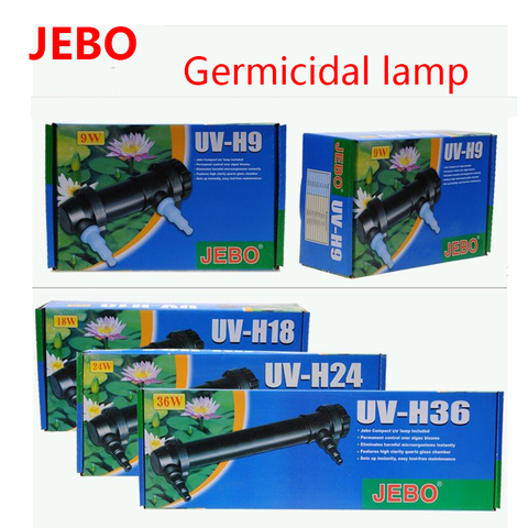 JEBO 220~240V 5W~36W UV Sterilizer Lamp Light Water Cleaner For Aquarium Pond Fish Tank Ultraviolet Filter Clarifier ► Photo 1/6