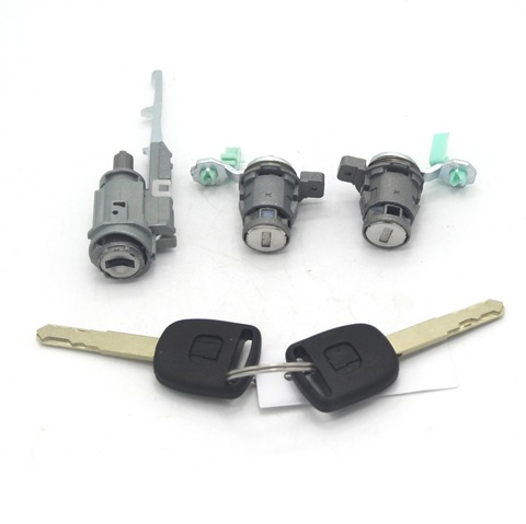 LOCK SET IGNITION SWITCH BARREL DOOR LOCK BARREL WITH 2 KEYS FOR HONDA CRV 2003-2006  ► Photo 1/3