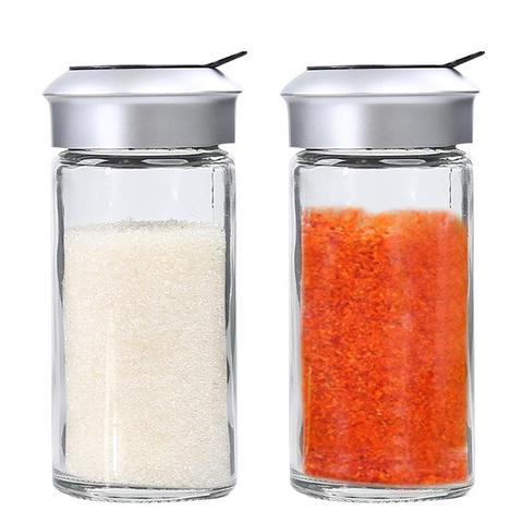 Kapmore 2pcs/set Seasoning Bottle Multi-Purpose Seasoning Container Spice Bottle For Pepper Salt Kitchen Storage Tools ► Photo 1/6